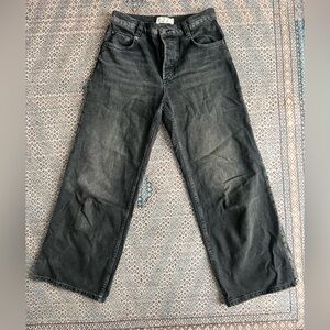 WE THE FREE Straight Leg Charcoal Denim Jeans
